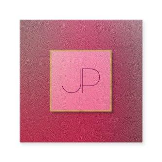 Professional Monogram Structured Textured Look Square