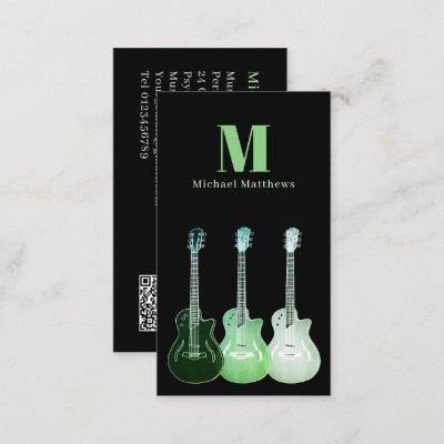 Professional Musician Guitar Custom QR Code