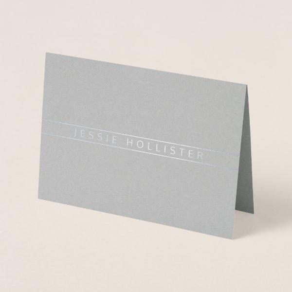 Professional Name Foil Card