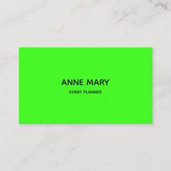 Professional Neon Green Modern Colorful Event Plan