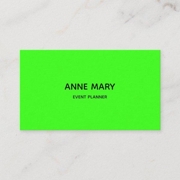 Professional Neon Green Modern Colorful Event Plan