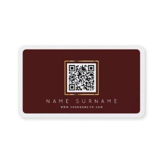 Professional networking QR code modern barcode Bus