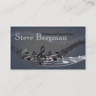 Professional Opera Singer Musician Card Teacher