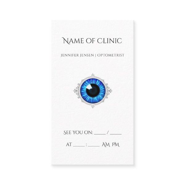 Professional Optometrist Appointment Blue Iris Eye