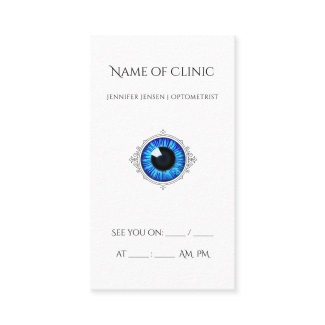 Professional Optometrist Appointment Blue Iris Eye