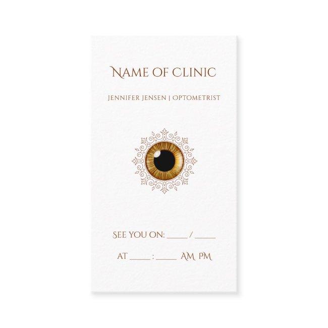 Professional Optometry Appointment Brown Eye