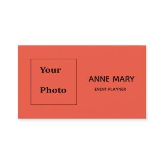 Professional Orange Black Colorful Photo Template