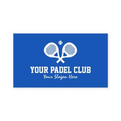 Professional padel tennis  template