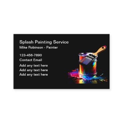 Professional Painter Colorful Paint Can