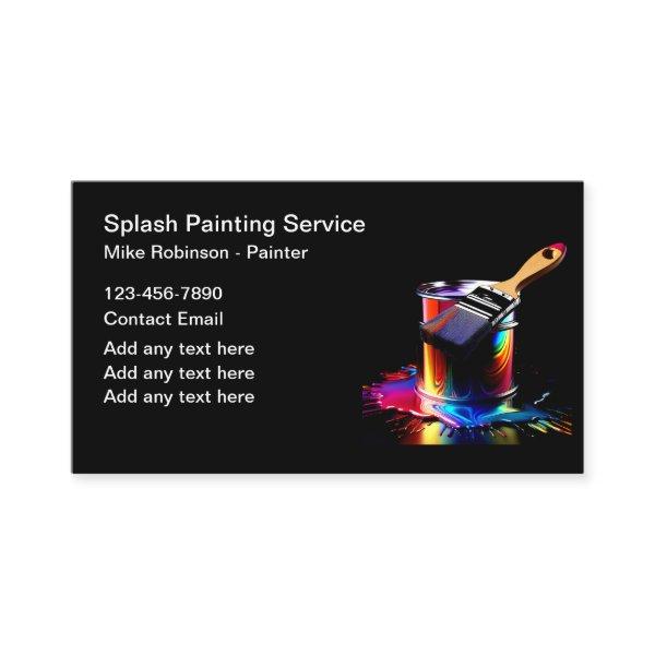Professional Painter Colorful Paint Can