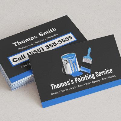 Professional Painting Service - Blue Painter Brush