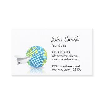 Professional Paper Plane & Globe
