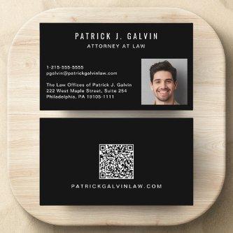 Professional Photo QR Code Black