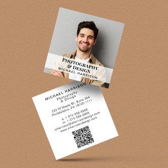 Professional Photo QR Code Square