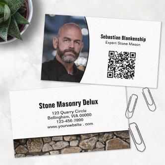 Professional Photo QR Code Stone Wall