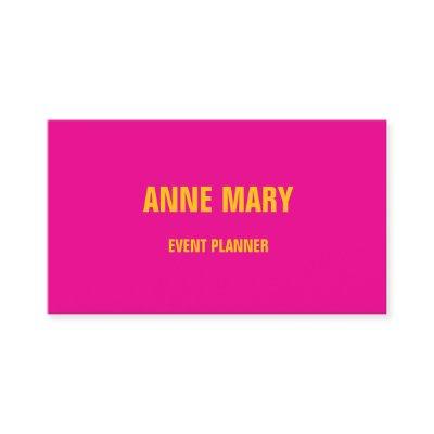 Professional Pink Orange Modern Bright Colorful