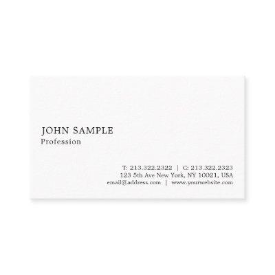 Professional Plain Elegant Modern Simple White