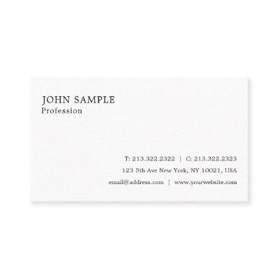 Professional Plain Elegant Modern Simple White