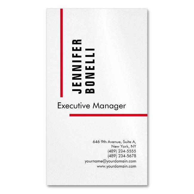 Professional plain minimalist modern trendy magnet