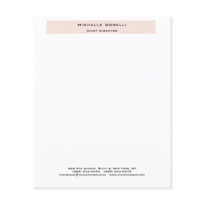 Professional Plain Modern Minimalist Paper Sheet
