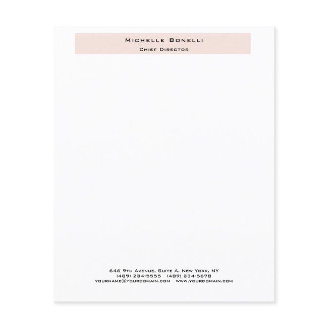 Professional Plain Modern Minimalist Paper Sheet