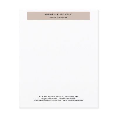 Professional Plain Modern Minimalist Paper Sheet
