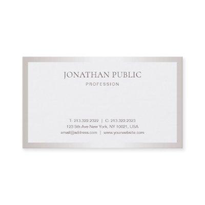 Professional Plain Sleek Stylish Design Silver