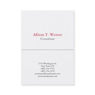 Professional Plain Vertical Simple White Unique