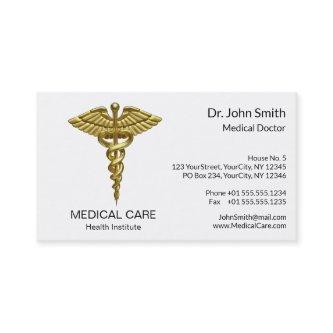 Professional Precious Medical Gold Caduceus