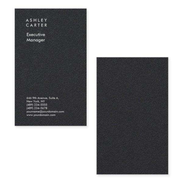 Professional premium black plain minimalist modern