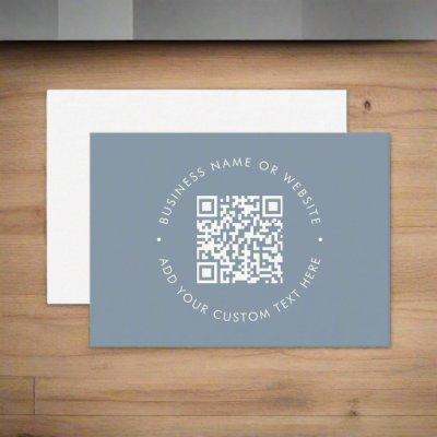 Professional QR Code l Promotional Dusty Blue