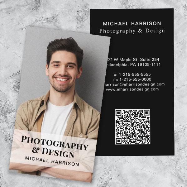 Professional QR Code Photo Black