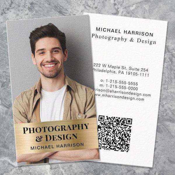 Professional QR Code Photo Gold