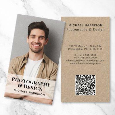 Professional QR Code Photo Kraft Paper