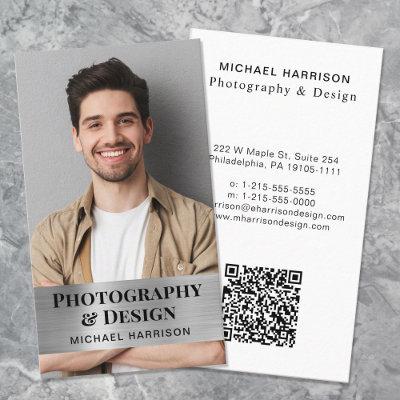 Professional QR Code Photo Silver