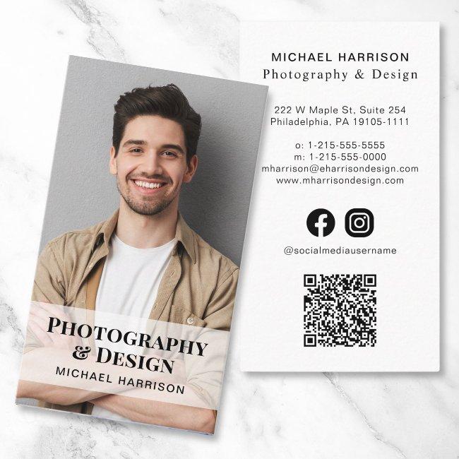 Professional QR Code Photo Social Media