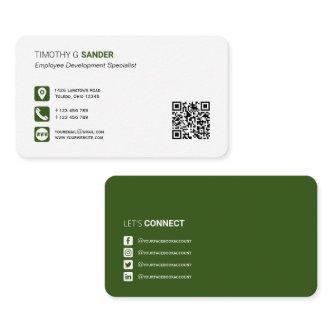 Professional QR code with social media networking