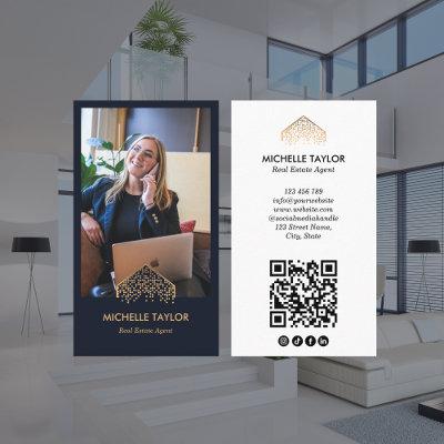 Professional Real Estate Logo Photo QR Code