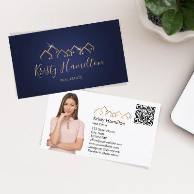 professional real estate realtor add photo QR code