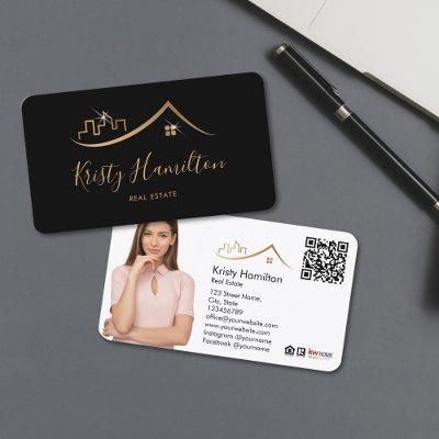 professional real estate realtor add photo QR code
