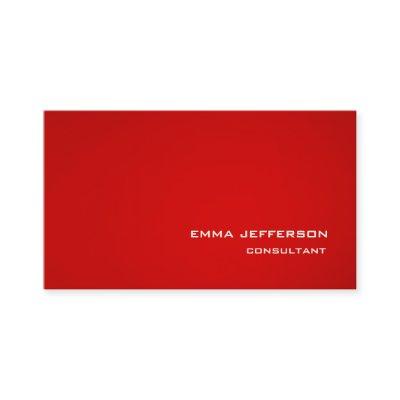 Professional Red Trendy Style Impressive