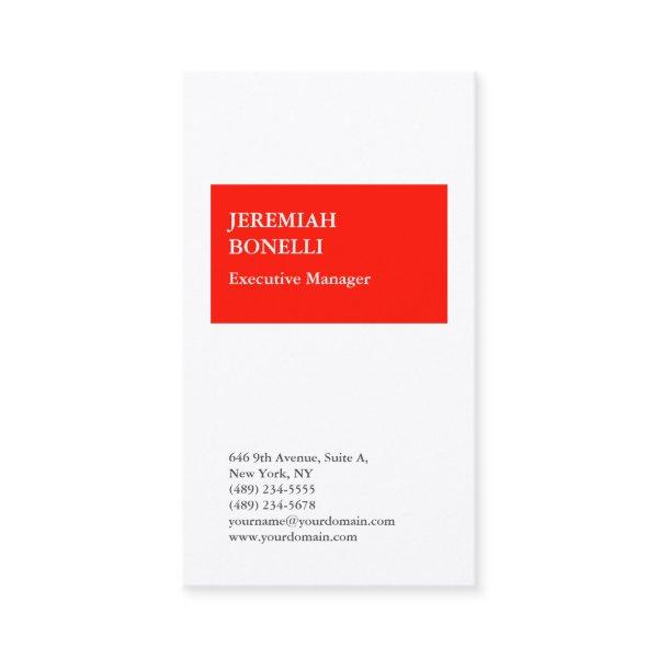 Professional red white minimalist premium silk