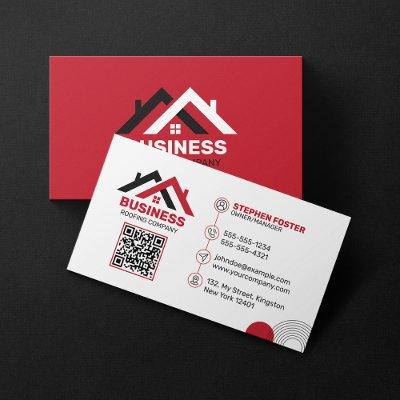 Professional Red & White Roofing Construction