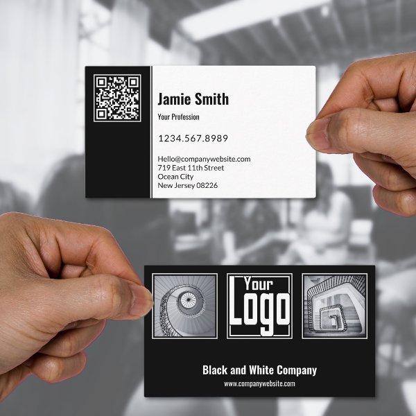 Professional Scannable Black & White Company