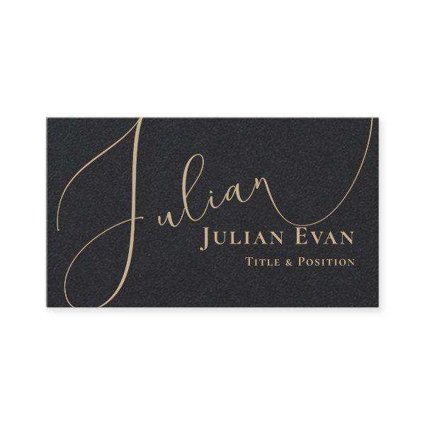 Professional Script Black and Gold