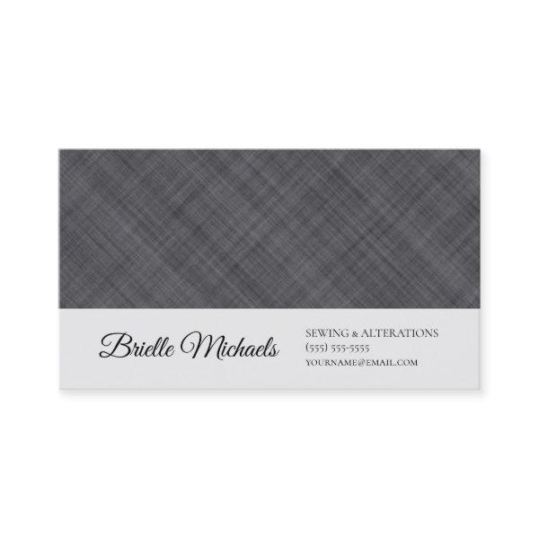 Professional Seamstress Simple Gray Linen Pattern
