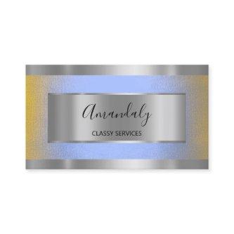 Professional Silver Gray Framed Elegant Blue Omber