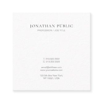 Professional Simple Elegant Template Modern Design Square