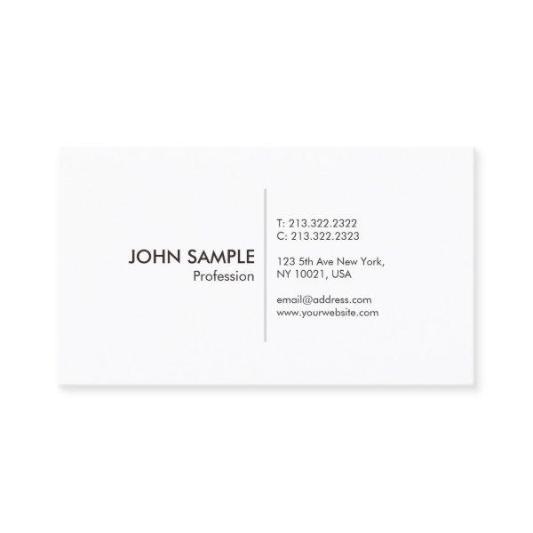 Professional Simple Elegant White Modern