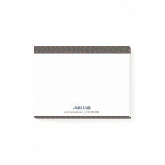 Professional Simple for Him Clean Masculine Basic Post-it Notes